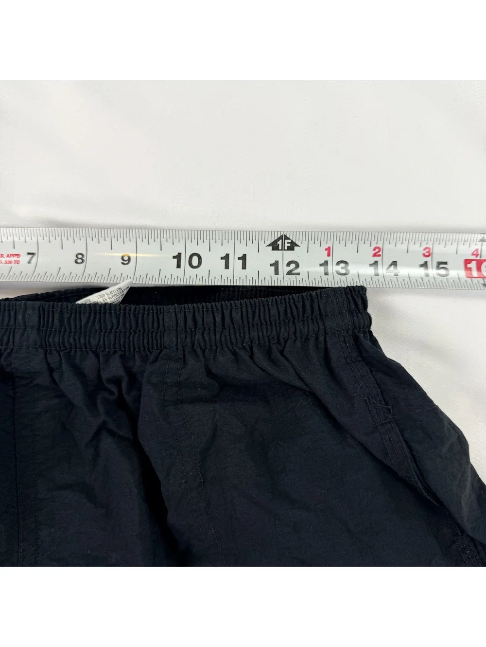 Vintage Y2K 90s Nike Nylon Lined Shorts Size S Black Running Swim Spellout